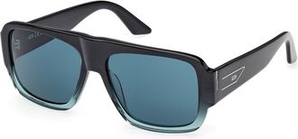 GCDS GD0069 89N Mens Sunglasses Blue Size 56