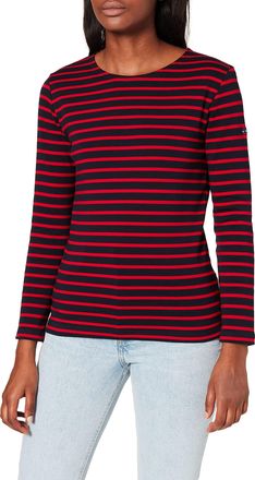 Armor Lux Armor Lux Womens Marinière lesconil Femme Jumper, Multicolour (Ii9 Rich Navy/Braise Ii9), 16 (Size: 4)