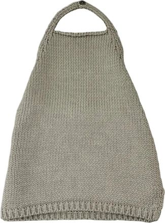 R&oacute;he Chunky Knit Halter Top - Dames - Tops zonder mouwen - Grijs - M - Katoen - Tops