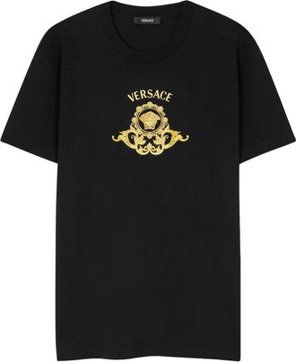 Versace T Shirt Nero-Uomo