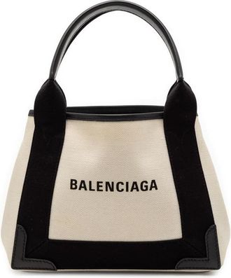 Balenciaga Pre-owned Balenciaga Canvas Navy Cabas XS 7OMYR4VLSIA7GUHY