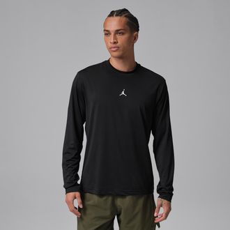 Nike Jordan Mens Jordan Sport Essentials Dri-FIT Long-Sleeve Top in Blue | IF0887-412