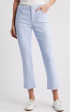 Wit & Wisdom Tatum AbSolution Frayed High Waist Ankle Flare Jeans in Periwinkle at Nordstrom Rack, Size 18 (Similar To 14W)