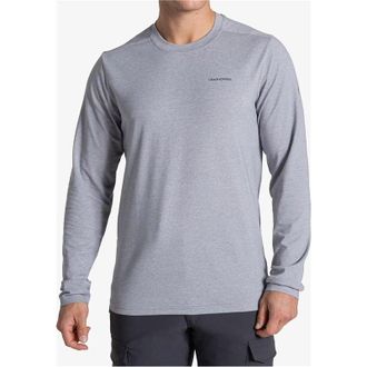 Craghoppers Camiseta De Manga Larga Craghoppers Nosilife Abel - Gris Jaspeado Suave, Talla: M