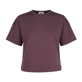 Alpha Studio T-Shirts, female, Brown, Size: L Oversized T-shirt in Jersey