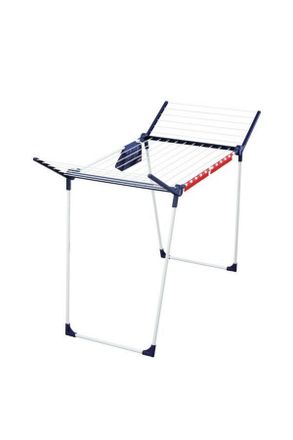 Leifheit Standtrockner, Blau, Weiß, Kunststoff, 157x66x87 cm, klappbar, Haushalt & Kleinelektro, Wäschepflege, Wäscheständer