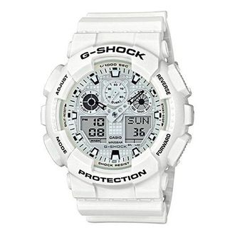 Casio G-Shock Analog-Digital White GA-100MW-7A