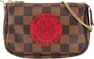 Louis Vuitton Pre-owned Mini Pochette Accessoires TB - Dames - Vintage Clutch - Bruin - ONE Size - Vintage