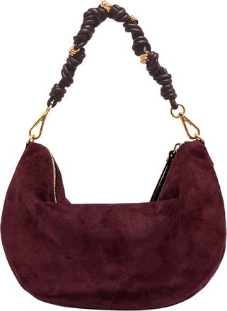 Gianni Chiarini Womens Hobo Bag Cleo Suede Burgundy Handbags Hand