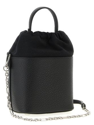 Maison Margiela Calfskin Leather Bucket Bag - Black