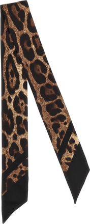 Dolce & Gabbana Womens Brown Silk Foulard Accessory