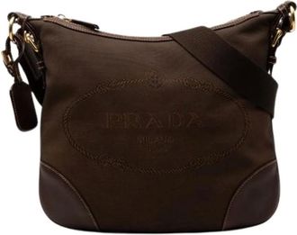 Prada Pre-owned Cross Body Bags, female, Brown, Size: ONE SIZE Pre-owned Vintage Crossbody Bag