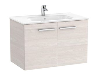 Roca Pack Unik Mueble Base Con Puertas + Lavabo Victoria - Roca Color: Fresno N&oacute;rdico