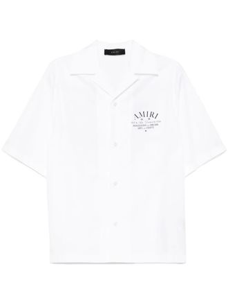 Amiri Arts District Camp shirt - White