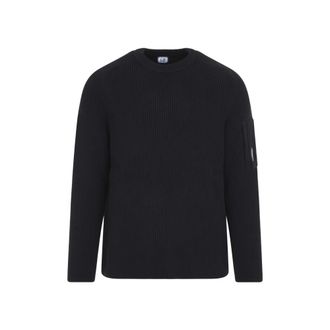 C.P. Company Black Crew Neck Sweater