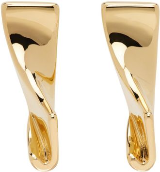 Jacquemus Gold Les Classiques Les boucles J Earrings