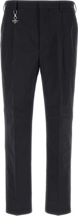 Prada Black Flat Front Pants