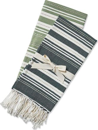 Tag Sola Set of 2 Dark Green Cotton Guest Towels for Everyday Use at Nordstrom