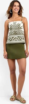 Trina Turk Marita Top in Green Oasis at Nordstrom, Size 16