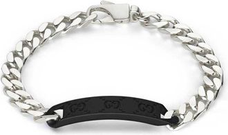 Gucci Tag Sterling Silver Chain Bracelet - YBA797167001