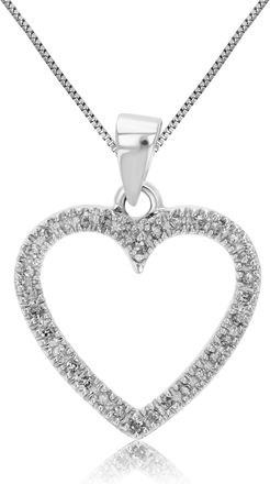 Vir Jewels 1/6 cttw Diamond Heart Pendant Necklace 14K White Gold with 18 Inch Chain