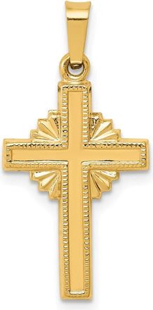 Diamond2Deal 14k Yellow Gold Polished Celtic Cross Pendant