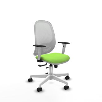 Piqueras y Crespo Silla De Oficina Piqueras Y Crespo Cilanco Blanco Soporte Lumbar Ajustable