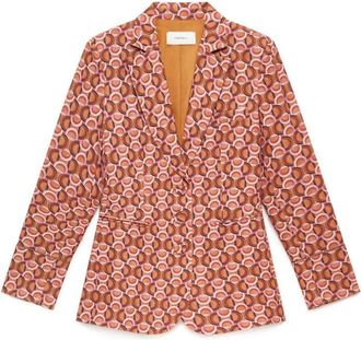 Maliparmi Graphic Orbit Blazer - Dames - Blazers - Veelkleurig - S - Polyester - Jassen