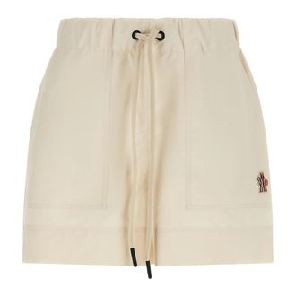 Moncler Short Shorts, female, Beige, Size: XS Technical Froiss&eacute; Shorts