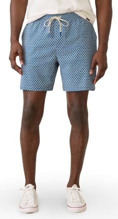 Faherty Shorelite 7-Inch Performance Swim Trunks in Fish Scale at Nordstrom Rack, Size X-Small