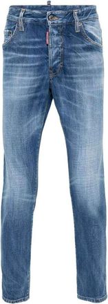 Dsquared2 Blue Skater Slim Fit Cotton Jeans