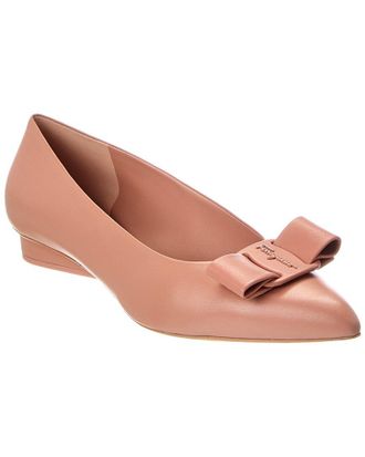 Ferragamo Viva Leather Ballet Flat