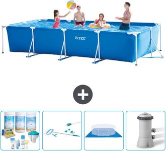 Intex Piscina Con Estructura Rectangular - 450x220x84 Cm - 7-piezas S20848