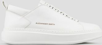 Alexander Smith Wembley Uomo in pelle bianca e dettagli in pelle saffiano