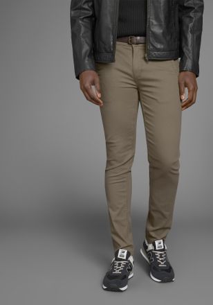 Bruno Banani Chinohose BRUNO BANANI, Herren, Gr. 30, L&auml;nge 34, gr&uuml;n (khaki), Web, Obermaterial: 98% Baumwolle, 2% Elasthan, unifarben, regular fit lang, Hosen Chin