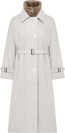 Duno Trench lungo con gilet staccabile - - Coats - Donna - Bianco - S