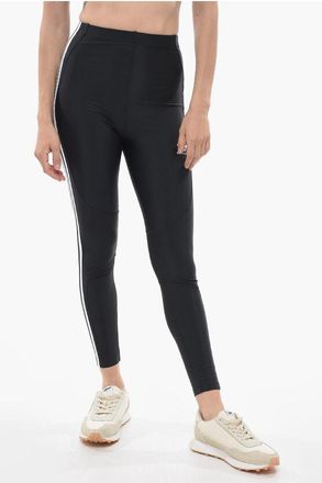 Balenciaga ADIDAS Piped Stretch Fabric Leggings with Back Pocket size 38