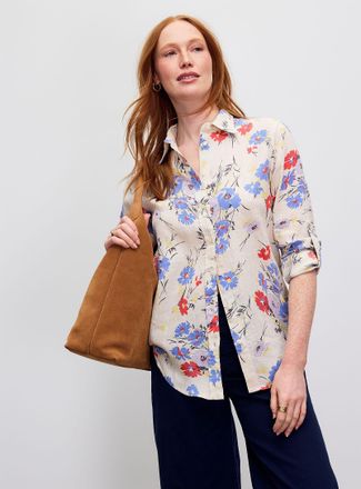 Lauren Ralph Lauren Womens Soft flowers pure linen shirt