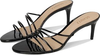 Schutz Inez Mule Womens Sandals Black : 6.5 M, Leather