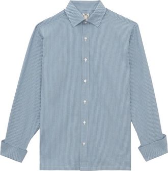 Ines De La Fressange Overhemden, Dames, Blauw, S, Katoen, Nova katoenen shirt
