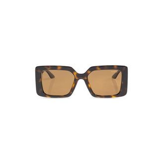 Versace Sunglasses, female, Brown, Size: 55 MM Square Sunglasses