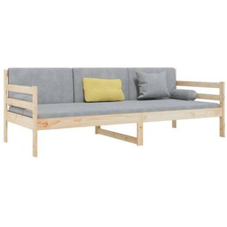 vidaXL Sof&aacute; Cama Sin Colch&oacute;n Madera Maciza De Pino 80x200 Cm Vidaxl