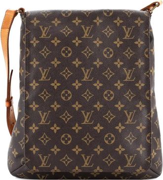 Louis Vuitton Musette Salsa Handbag Monogram Canvas GM crossbody bag - Bruin