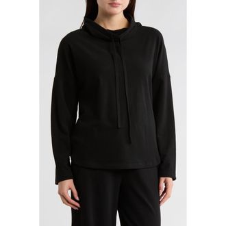 Max Studio Funnel Neck Pullover in Black at Nordstrom Rack, Size X-Small