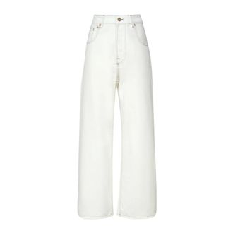 Jacquemus Oversized Black Denim Wide Leg Jeans