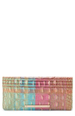 Brahmin Ady Croc Embossed Leather Wallet in Picnic at Nordstrom