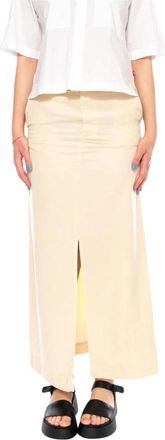 Elvine Maxi Rok - Dames - Maxi Rokken - Beige - XS - Katoen - Rokken
