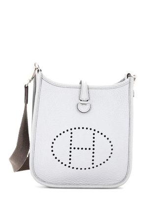 Herm&egrave;s Evelyne Bag Gen III Clemence TPM crossbody bag - women - Calf Leather - One Size - Blue