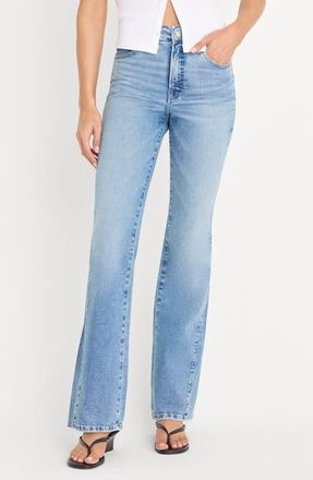 Good American Soft-Tech Good Classic Bootcut Jeans in Indigo1019 at Nordstrom, Size 14