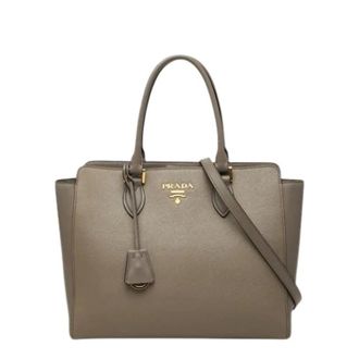 Prada Pre-owned Tote Bags, female, Gray, Size: ONE SIZE Pre-owned Vintage Tote Bag